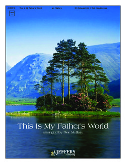 This Is My Father's World