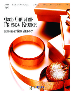 Good Christian Friends Rejoice