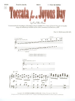 Toccata for a Joyous Day